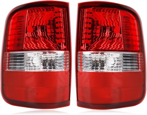 Tail Lights Compatible with 2004-2008 Ford F150 Halogen Type White Clear Brake Rear Lamp Taillights in Saudi Arabia