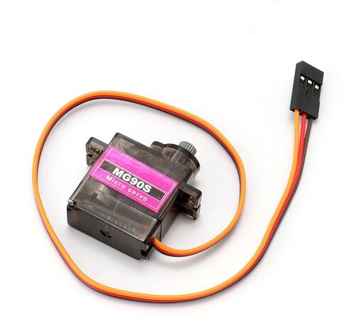 DIANN 6pcs MG90S Micro Servo 360° Servo Motor 9G Geared Micro Servo Motor for RC Robot Arm Walking Helicopter Airplane Car Boat Control with Cable M-F in Kuwait