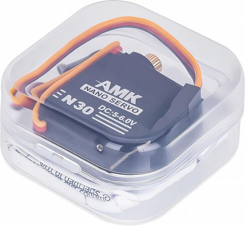 AMK SCX30 Nano Servo, Metal Gear Micro RC Steering Servo with CNC Aluminum Case & Servo Saver, High Torque Mini Servo for 1/30 RC Crawler Upgrade Parts in Kuwait