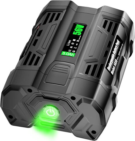 ترقية 56 فولت 5.0 أمبير BA2800T بطارية بديلة لـ EGO Power + 56V BA2800 BA4200T BA5600T BA4200 متوافقة مع أدوات EGO All Power 56V ST1502LB CS1604 LB4800 LB6504 LB5804 HT2400 وحامل البطارية in Saudi Arabia