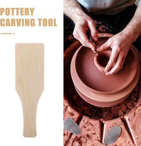 5PCS Clay Paddle Wooden Mud Sculpture Flat Board Pad Wooden Clay Sculpting Carving Dough Modeling Tools Ceramic Tools for DIY Craft Smoothing in Kuwait
