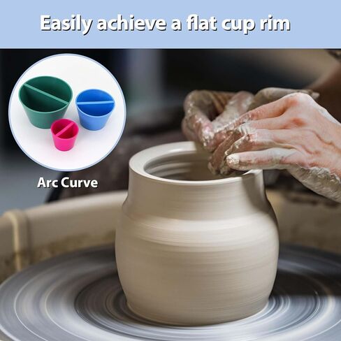 3PCS FRIVASTIC Clay Molds, Multiple Sizes Ceramic Clay Pottery Molds, Rim Cone Shaper for Pottery and Ceramics, Rim Cone Potterys Trimming Tools, DIY Potterys and Painting Crafts in Saudi Arabia