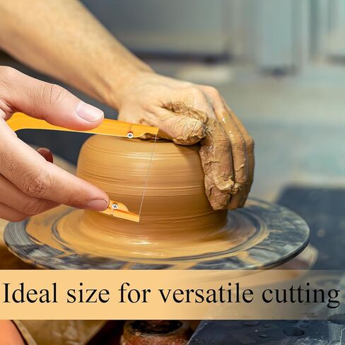 Clay Wire Cutter, 5.12 X 3.35 Inch Plastic Hand Pottery Tools and Supplies for Cutting Mud Handcraft in Saudi Arabia