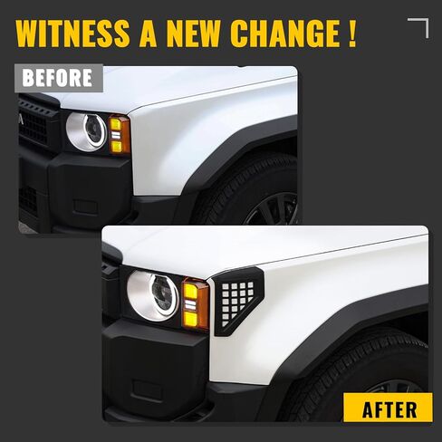 Side Hood Deflector Guard Front Bug Shield for 2024 2025 Toyota Prado Land Cruiser 250 LC250 & 1958 in Saudi Arabia