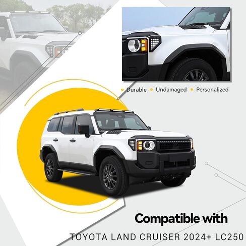 Side Hood Deflector Guard Front Bug Shield for 2024 2025 Toyota Prado Land Cruiser 250 LC250 & 1958 in Saudi Arabia