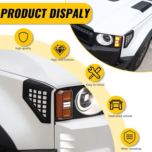 Side Hood Deflector Guard Front Bug Shield for 2024 2025 Toyota Prado Land Cruiser 250 LC250 & 1958 in Saudi Arabia