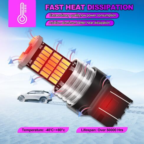 7443 7440 Signal Lamps Fit for Chevrolet Silverado 1500 2019 2020 2021 Brake Signal Bulb 6000K Cool White, Super Bright OEM Bulb, 360° Illumination 2pcs in Saudi Arabia