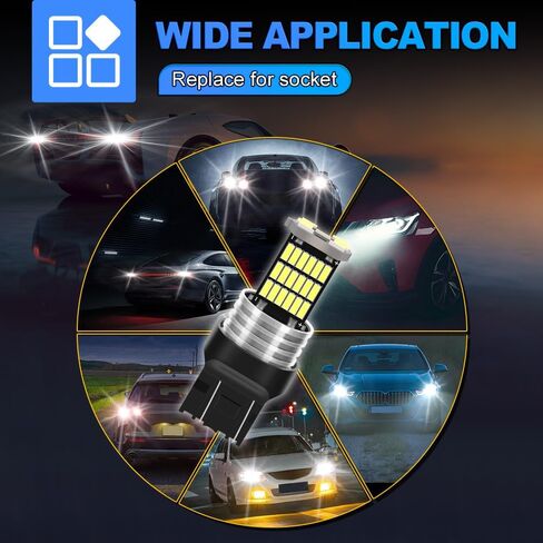 7443 7440 Signal Lamps Fit for Chevrolet Silverado 1500 2019 2020 2021 Brake Signal Bulb 6000K Cool White, Super Bright OEM Bulb, 360° Illumination 2pcs in Saudi Arabia