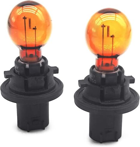 Amber Turn Signal Light Bulb Fit for Cadillac CTS Buick Enclave GMC Acadia Saturn Outlook 2007-2015, Replace 15782705 PH24WY 12V 24W 2pcs in Saudi Arabia