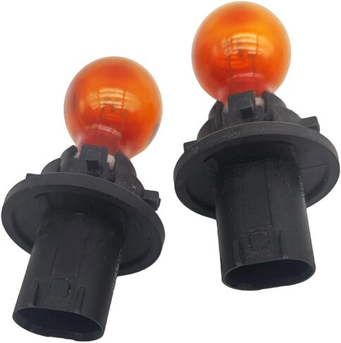 Amber Turn Signal Light Bulb Fit for Cadillac CTS Buick Enclave GMC Acadia Saturn Outlook 2007-2015, Replace 15782705 PH24WY 12V 24W 2pcs in Saudi Arabia