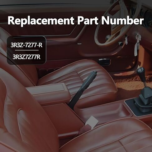 Front Shift Shifter Rubber Boot w/Metal Support Bracket Compatible with Mustang 1979-2004 Replaces 3R3Z-7277-R 3R3Z7277R in Kuwait