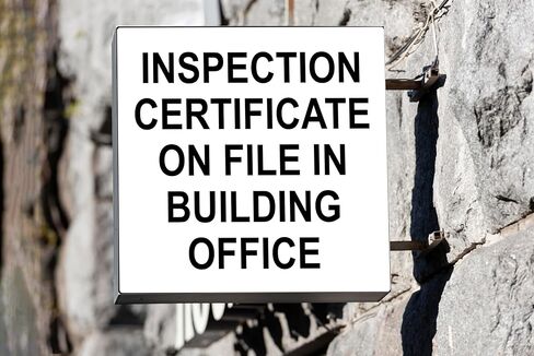 Leetprints Laminated Vinyl Decal for Inspection Certificate On File in Building Office - Label Stickers, Multiple Sizes, Customizable Stickers in Saudi Arabia