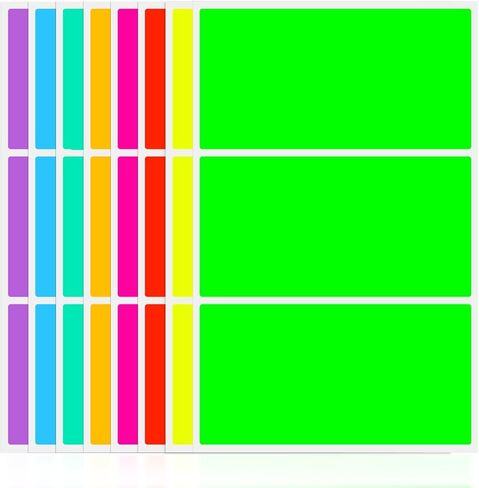PARLAIM 4X6 Inch Color Code Rectangle Labels,White Stickers Label for Envelopes and Organization,80 Sheets 160 PCS Label for Inventory Home Office Marking in Kuwait