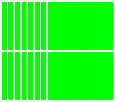 PARLAIM 4X6 Inch Color Code Rectangle Labels,White Stickers Label for Envelopes and Organization,80 Sheets 160 PCS Label for Inventory Home Office Marking in Kuwait