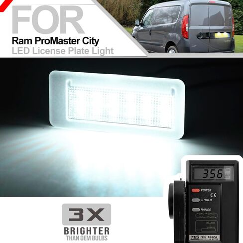 Led License Plate Light for 2015-2022 Ram ProMaster City Passenger Van Models Super Bright 6500K Xenon White Error Free Led Rear Tag Number Plate Lamps OEM 68263890AA 95509600 in Kuwait