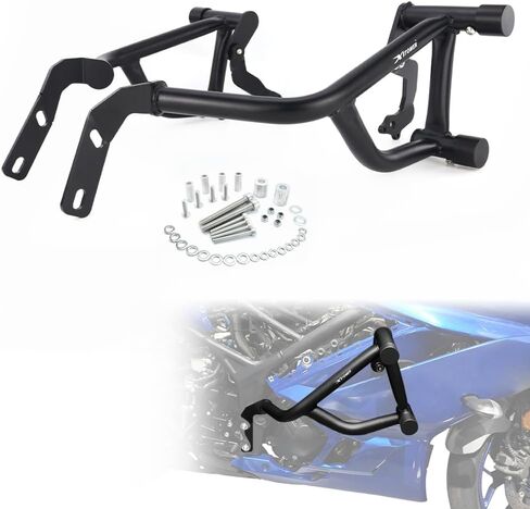 Xitomer حيلة قفص قفص متوافق مع YZF-R3 2019-2024 YZF R3 محرك الحرس تحطم بار سباق السكك الحديدية حيلة قفص الطريق السريع بار in Kuwait