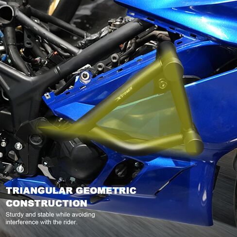 Xitomer حيلة قفص قفص متوافق مع YZF-R3 2019-2024 YZF R3 محرك الحرس تحطم بار سباق السكك الحديدية حيلة قفص الطريق السريع بار in Kuwait