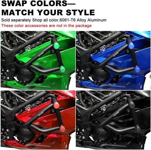 Xitomer حيلة قفص قفص متوافق مع YZF-R3 2019-2024 YZF R3 محرك الحرس تحطم بار سباق السكك الحديدية حيلة قفص الطريق السريع بار in Kuwait