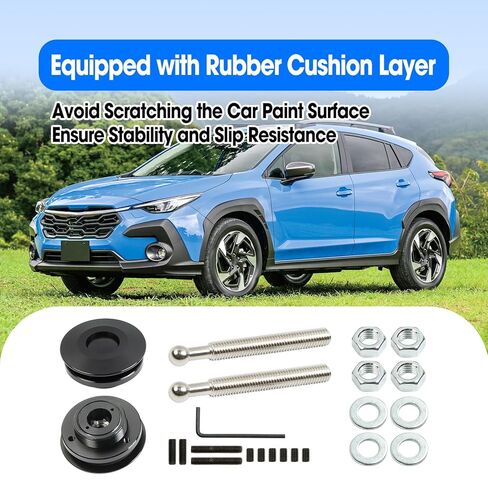 2 Packs 2.44" Quick Release Hood Latch Fit for Car Truck Racing, Universal Aluminum Alloy Push Button Quick Latch Hood, Black Security Locking Clip Fasteners in Saudi Arabia