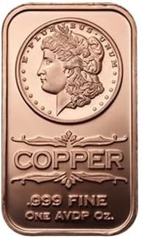 1 oz copper bar MORGAN liberty Head/wings coin in Kuwait