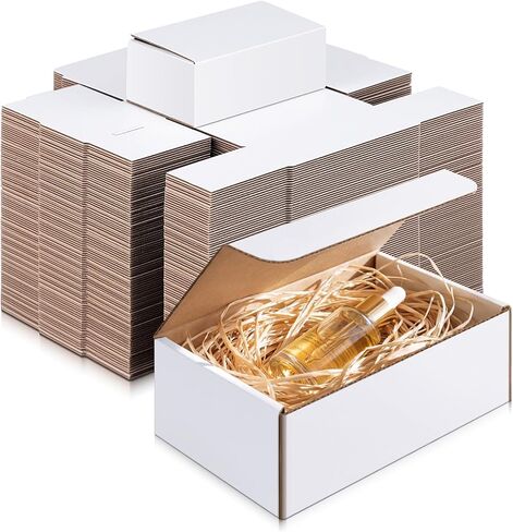 100 Pack Small Corrugated Shipping Boxes 5 x 3 x 2 Inches， Durable Easy Fold Mailer Boxes for Small Business Packaging, Moving, Mailing, Packing and Storage in Kuwait