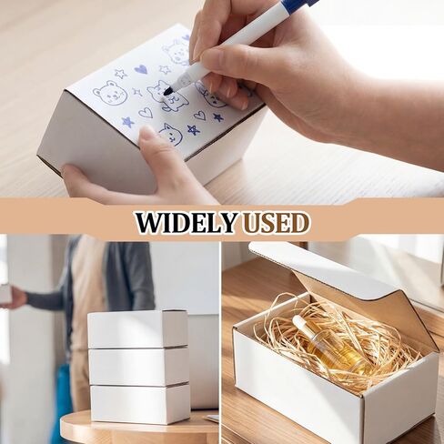 100 Pack Small Corrugated Shipping Boxes 5 x 3 x 2 Inches， Durable Easy Fold Mailer Boxes for Small Business Packaging, Moving, Mailing, Packing and Storage in Kuwait