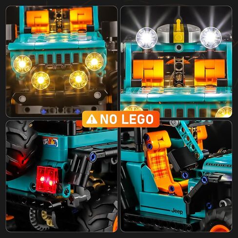 LIGHTAILING Led Light for Lego-42227 Technic Jeep Wrangler Rubicon SUV - Easy Install, Hidden Wiring, Home Decor & Gift-Ready (Model Not Included) in Kuwait