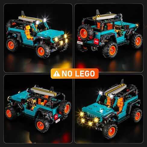 LIGHTAILING Led Light for Lego-42227 Technic Jeep Wrangler Rubicon SUV - Easy Install, Hidden Wiring, Home Decor & Gift-Ready (Model Not Included) in Kuwait