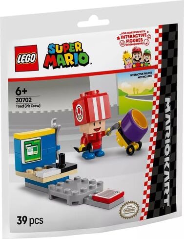 Lego Toad Pit Crew Paper Bag #30702 by Super Mario in Kuwait