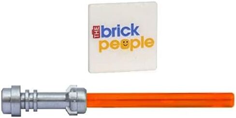 LEGO Accessories: Star Wars Replacement Orange Lightsaber (Trans-Orange) - for Minifigs in Kuwait