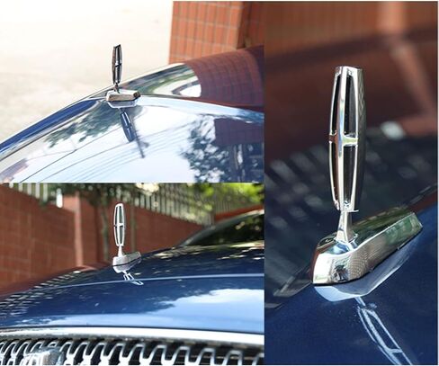 for Lincoln 3D Emblem Car Logo Front Vehicle Hood Ornament Car Cover Chrome Eagle Badge for Lincoln Navigator, Continental, Aviator, Corsair Models Accessories in Saudi Arabia