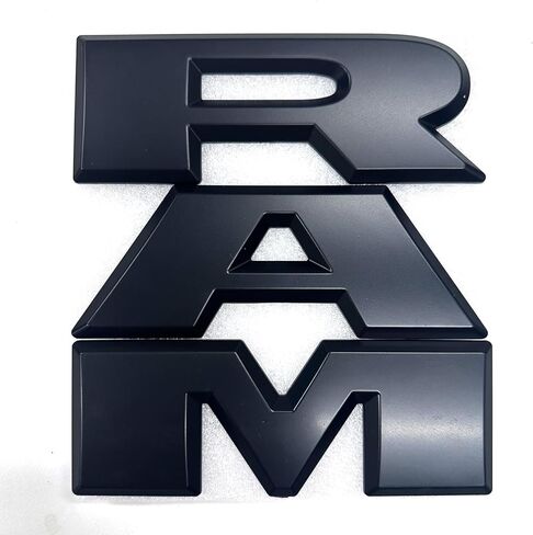 AUTOGEM 2019–2025 RAM 2500 3500 4500 Front Grille Emblem Black Finish Replacement Badge in Kuwait