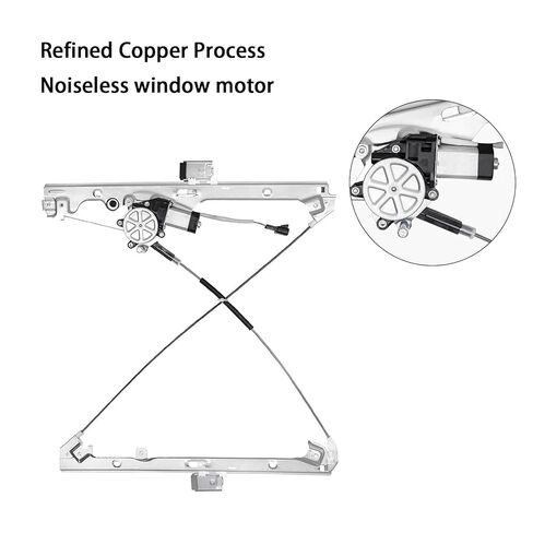 Front Left Driver Side Power Window Regulator with Motor Assembly, for 1999-2007 Chevy Avalanche Silverado Suburban Tahoe, GMC Sierra Yukon XL, 2002-2006 Escalade ESV EXT, Replacement for 741-644 in Kuwait