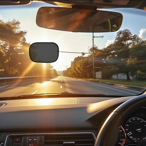 Car Window Shades, 2 PCS Miniature semi-Transparent Static Cling Car Visor Shade for Windshield&Side Windows, Reduces Glare & Blocks UV Rays, Car Travel Essential in Saudi Arabia