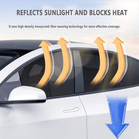 4pcs Car Side Window Sun Shade for Subaru Ascent 2019–2023 2024 2025 2026, Foldable Sun Protection, Windshield Side Panel Cover for Cars, SUVs, Easy Install and Storage in Saudi Arabia