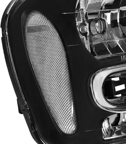 PENSUN Headlights Assembly Fit for 2002-2009 Chevy Trailblazer, Pair of Headlamps Replacement (Black Housing with Clear Reflectors) in Kuwait