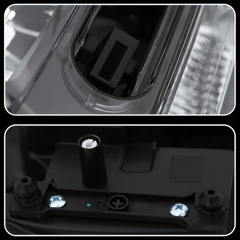 PENSUN Headlights Assembly Fit for 2002-2009 Chevy Trailblazer, Pair of Headlamps Replacement (Black Housing with Clear Reflectors) in Kuwait