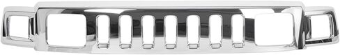 Suitable for Chrome Front Grill Assembly for 2006-2010 Hummer H3 - Includes Upper Face Bar Grille Shell & Insert - OEM Replacement Part (15834196 HU1200100) in Kuwait