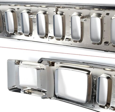 Suitable for Chrome Front Grill Assembly for 2006-2010 Hummer H3 - Includes Upper Face Bar Grille Shell & Insert - OEM Replacement Part (15834196 HU1200100) in Kuwait