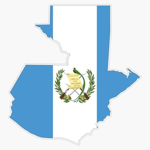Magnet Guatemala Flag Map Magnet Vinyl Decal Sticker 5" in Kuwait