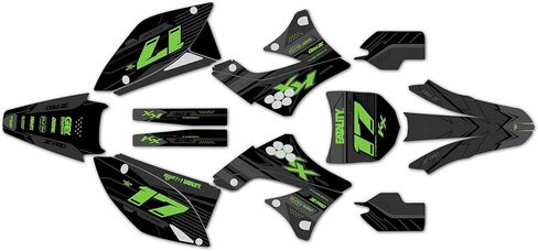 Graphics Kit for Kawasaki KX 450F (2009-2011) Axis Series Green-shift 16 Mil - Dirt bike Custom Racing Graphics Decals Stickers Kit, no-plastics in Kuwait