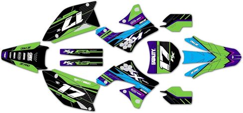 Graphics Kit for Kawasaki KX 450F (2009-2011) Axis Series Green-shift 16 Mil - Dirt bike Custom Racing Graphics Decals Stickers Kit, no-plastics in Kuwait