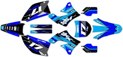 Graphics Kit for Kawasaki KX 450F (2009-2011) Axis Series Green-shift 16 Mil - Dirt bike Custom Racing Graphics Decals Stickers Kit, no-plastics in Kuwait