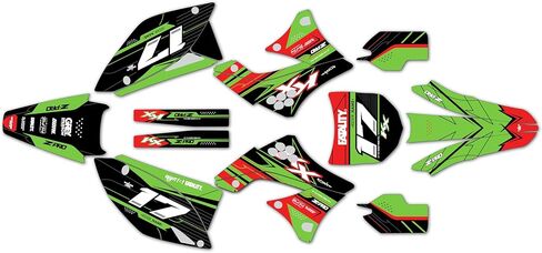 Graphics Kit for Kawasaki KX 450F (2009-2011) Axis Series Green-shift 16 Mil - Dirt bike Custom Racing Graphics Decals Stickers Kit, no-plastics in Kuwait