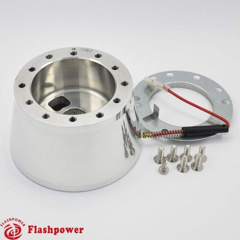 14" Billet 9 HOLE Steering Wheel Kit W/HORN BUTTON & ADAPTER FOR 1969-1994 in Kuwait