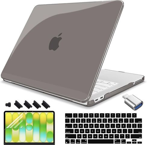 Teryeefi Gltter Case for MacBook Neo 13 inch Case 2026 (A18 Pro) Model A3404, Slim Protective Hard Shell Cover & Keyboard Cover & Type C Adapter - Sparkly Rose Pink in Saudi Arabia