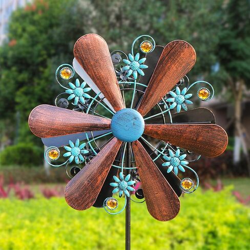 WENYLE Wind Spinners Outdoor Metal Large 360 Degrees Kinetic Wind Sculptures& Spinners Yard Art Outdoor Garden Decor in Saudi Arabia