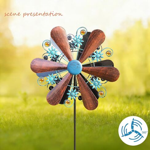 WENYLE Wind Spinners Outdoor Metal Large 360 Degrees Kinetic Wind Sculptures& Spinners Yard Art Outdoor Garden Decor in Saudi Arabia