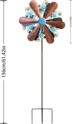 WENYLE Wind Spinners Outdoor Metal Large 360 Degrees Kinetic Wind Sculptures& Spinners Yard Art Outdoor Garden Decor in Saudi Arabia