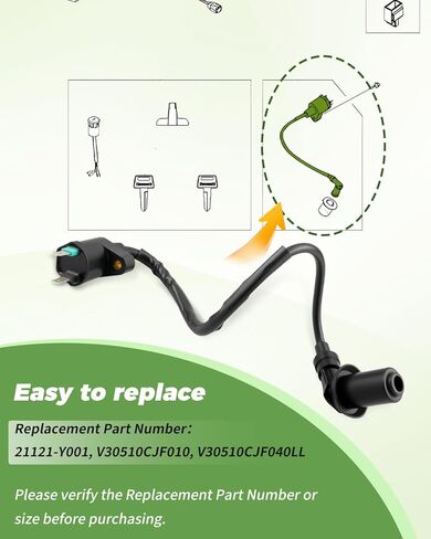21121-Y001 Ignition Coil with Spark Plugs Fit for Kawasaki KFX50 KSF50 KFX90 KSF90 Fit for Can-Am Mini DS70 DS90 DS90 X Replace V30510CJF010 V30510CJF040LL in Saudi Arabia